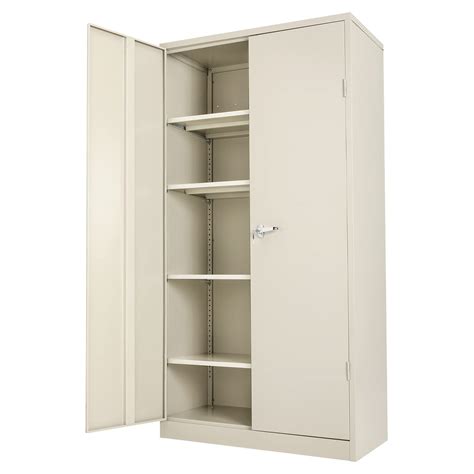 steel 2 door storage cabinet|cabinet 4 shelves two doors.